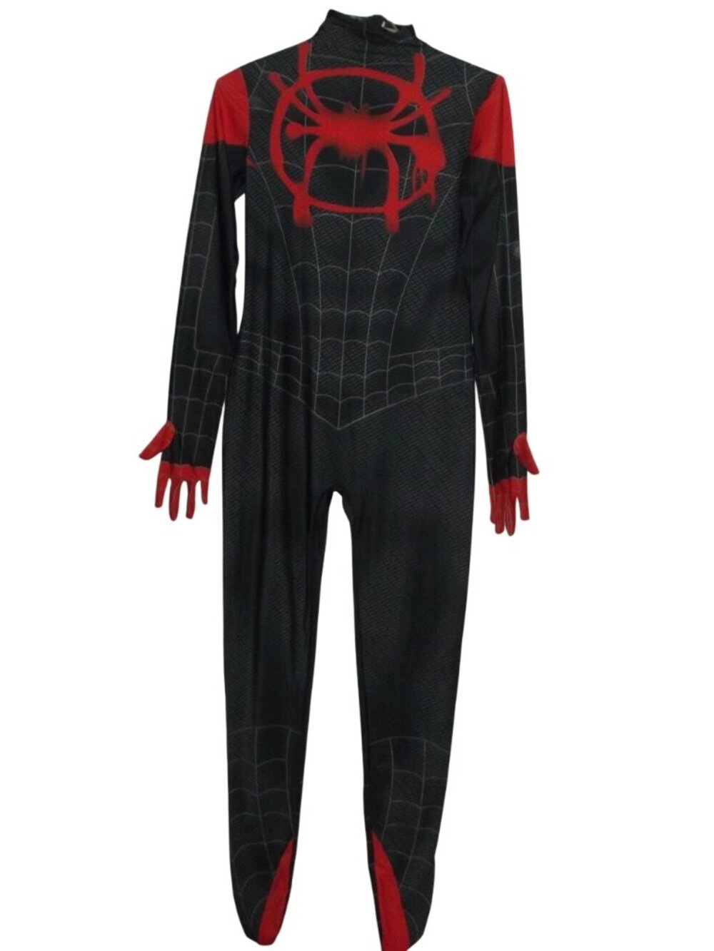 Spider Man Into Spider Costume Adult XXL Verse Cosplay Miles Morales Jumpsuit